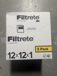 Filtrete 12X12"X1" Furnace Air Filter Merv 5 Mpr 300 Basic 18 Pack Sealed. Fixed Price $49.99.