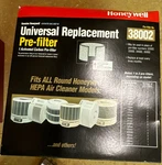 Honeywell Replacement Pre-filter 38002 Hepa Universal Activated Carbon Filters. Fixed Price $14.99.