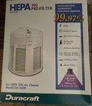 Duracraft Hepa Pk. 200 DA-5020 Air Purifier Cleaner Filter, ACA-5020, Pollen. Fixed Price $29.00.