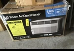 Lg 8000 Btu Medium Room Air Conditioner, 350SQ Ft New In Box. Fixed Price $200.00.