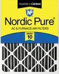 Nordic Pure 20X24X4 (3 5/8) Furnace Air Filters Merv 10 Plus Carbon Pack. Fixed Price $37.99.