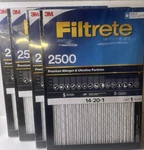 Lot Of 3M Filtrete 2500 14X20X1 Premium Allergen & Ultrafine New Air Filters. Fixed Price $29.99.