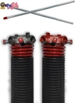 Dura-lift .225 X 2" 31" Torsion Garage Springs (red, Left & Right Wound) New. Fixed Price $162.91.
