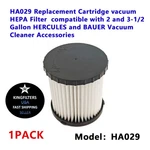 Pcs HA029 Hepa Filter For And 3-1/2 Gal Hercules Bauer Vacuums. Fixed Price $15.99.