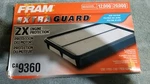 Fram (CA9360) Replacement For Toyota/lexus Rigid Panel Engine Air Filter. Fixed Price $12.00.