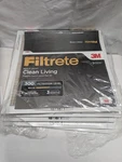 Pack Filtrete Clean Living Basic Dust Filter Merv 5, 3M Mpr 300, 18X18X1. Fixed Price $38.79.