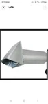 12 Deflecto Dryer Vent Wide Mouth Galvanized Hood With Pipe Silver 4". Fixed Price $59.99.