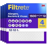Merv 12 Allergen Bacteria Filter 4-PACK. Fixed Price $82.39.