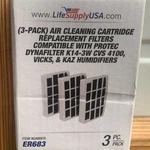 Pack Humidifier Filters Compatible With Protec Dynafilter K14-3W Cvs 4100. Fixed Price $22.94.