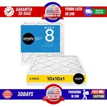 Merv 8 Air Filters 10X10X1 Actual Size 9.75"X9.75"X0.75" 6-PACK By Simply. Fixed Price $39.00.