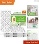High Efficiency Merv 8 Pleated Air Filters (4-PACK) For Healthy Home Environment. Fixed Price $41.99.