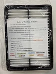 New Cabin Air Filter Black Frame White Pleated 10 X7 X2. Fixed Price $16.99.