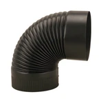 Imperial BM0025 Black Stove Pipe Corrugated Elbow, 24 Gauge, 8 In. - Quantity 1. Fixed Price $34.38.