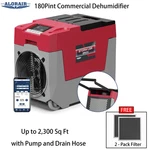 Alorair Lgr 850X 180PPD Wifi Commercial Dehumidifier 2300SQ W/pump, 5Y Warranty. Fixed Price $934.15.