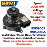 B1859005 Draft Vent/inducer Motor Blower Fan For Goodman Jakel Janitrol Furnace. Fixed Price $147.46.