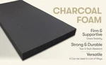 Foamtouch Variety Sizes Of Charcoal High Density Upholstery Cushion Sheets. Fixed Price $31.49.