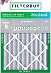 Filterbuy 20X24X4 Pleated Air Filters, Replacement For Hvac Furnace (merv 8). Fixed Price $49.98.