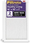 Filtrete 16X30X1 Furnace Air Filter, Merv 12, Mpr 1500,2 Pack (765G). Fixed Price $49.99.