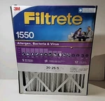 Filtrete 20X25X5, Furnace Air Filter, Mpr 1550, Healthy Living. Fixed Price $36.89.
