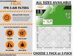 1 Pack Or 3 - Air Standard Pleated Fpr 5 Dust Furnace. Fixed Price $20.80.