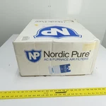 Nordic Pure 16X25X5 Furnace Air Filters Merv 12 Pack. Fixed Price $44.99.
