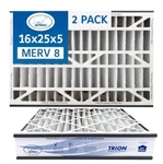 Trion Air Bear 255649-105 (2 Pack)- Pleated Furnace Filter 16"X25"X5" Merv 8. Fixed Price $56.63.