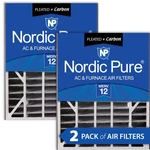 Air Bear 20X25X5 (4 7/8) Filter Replacement Merv 12 Pleated + Carbon Pack. Fixed Price $79.99.