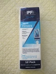 Purafilter 2000 Vent Filters (4" X 12") (12 Pack). Fixed Price $8.83.