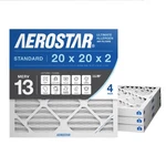 Aerostar 20X20X2 Merv 13 Air Filter, 4 Pack Set Of Hvac Furnace Filters,. Fixed Price $91.44.