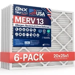 Bnx Trufilter 20X25X1 Air Merv 13 (6-PACK) Made In. Fixed Price $103.09.