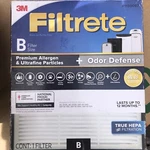 3M Filtrete True Hepa Air Purifier Filter 1150097 Size B Allergen Odor Defense. Fixed Price $23.99.