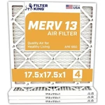 17.5X17.5X1 Air 4-PACK Merv 13 Hvac Pleated A/c Furnace Filters. Fixed Price $81.51.
