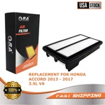 11477 Engine Air Filter For Honda Accord 2013 2014 2015 2016 2017 3.5L V6. Fixed Price $12.99.
