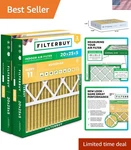 20X25X5 Air Filter Merv 11 Superior Pet & Allergy Defense 2-PACK, Pleated Hva.... Fixed Price $98.28.