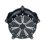 Air Filter Intake Cnc Cut Cleaner Venturi Motorcycle Chrome Kit For Harle.... Fixed Price $148.79.