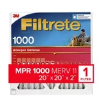 Filtrete 20 In.w X In.h Polypropylene 1000 Mpr Pleated Air Filter 4PK. Fixed Price $69.39.