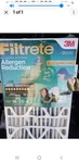3M Filtrete 16X25X4 Furnace Air Filter, Micro Allergen Defense,mpr 1000. Fixed Price $31.99.