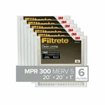 Filtrete 14"X14"X1" ( Box Of 6) Clean Living Basic Dust Filter BD02-6PK-2E. Fixed Price $24.95.
