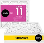 Simply Filters 18X24X1 Merv 11, Mpr 1000, Furnace Hvac Air. Fixed Price $51.97.