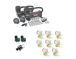 Viair 444C Dual Black Compressors & Smc 3/8" Valves Suspension System Kit. Fixed Price $710.80.
