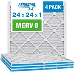 Aerostar 24X24X1 Merv Furnace Air Filter, Pack (1864). Fixed Price $44.99.