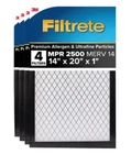 Filtrete 14X20X1 Air Filter Mpr 2500 Merv 14, Premium Allergen, Bacteria & Virus. Fixed Price $99.50.