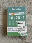 Aerovivo Merv 8 Pleated Air Filter 16X20X1 For Furnace Dust Pollen Mold. Fixed Price $28.00.