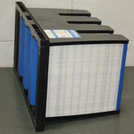 Air Handler V-bank Filter Box W/ Gasket 33E928, 24"X 12", Merv 15, 98%. Fixed Price $149.95.