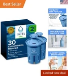 Advanced Carbon Elite Water Filter Replacements - 99% Lead Removal, 2 Pack. Fixed Price $43.19.