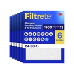 Filtrete 24X30X1 Air Filter, Merv 13 Mpr 1900, Allergens, Bacteria, Viruses &.... Fixed Price $159.04.