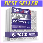 Trufilter 18X18X1 Merv Air Filters - Superior Filtration For Dust & Allergens. Fixed Price $73.59.