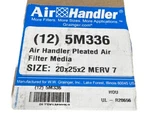 Pleated Air Filter 20X25X2 Merv 7. Fixed Price $47.66.
