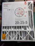 20X25X5 Honeywell Pleated Furnace Air Filter Fpr 8. Fixed Price $9.57.