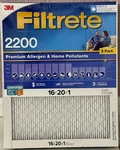 Filtrete Mpr 2200 Healthy Living Elite Allergen Reducing Filters, 16" X 20" 1". Fixed Price $34.99.